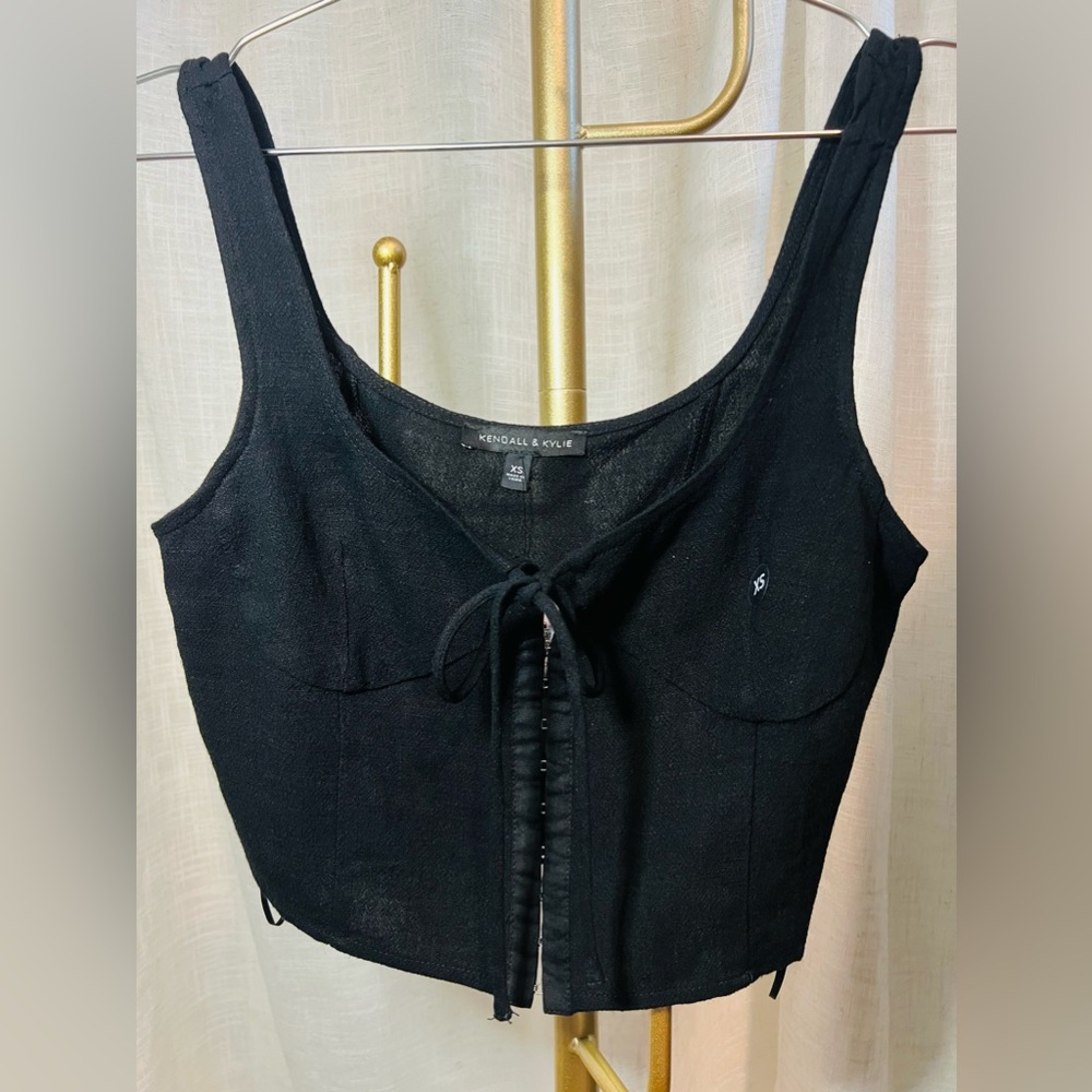 Kendall & Kylie - Hook and Eye Corset Top - XS - NWT